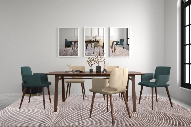 Sofia 7498A Vizon / Light Vizon Modern Area Rug - Quality Rugs and Furniture