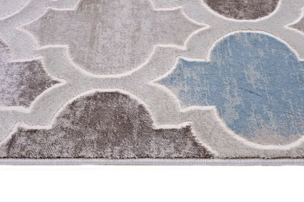 Sofia 7767A Light Vizon / Cream Modern Area Rug - Quality Rugs and Furniture