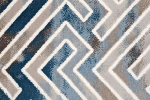 Sofia 9970A Dark Vizon / Light Blue Modern Area Rug - Quality Rugs and Furniture