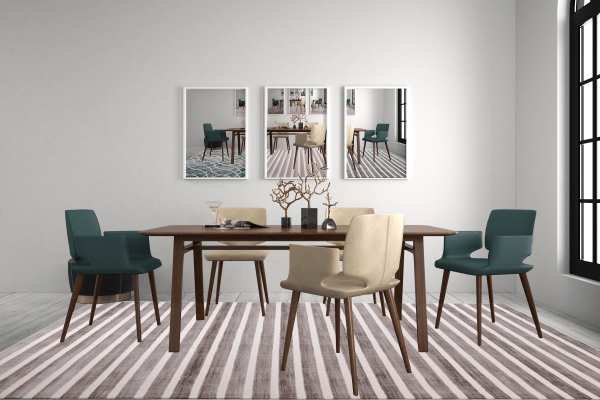 Sofia 9981B Vizon / Light Vizon Modern Area Rug - Quality Rugs and Furniture