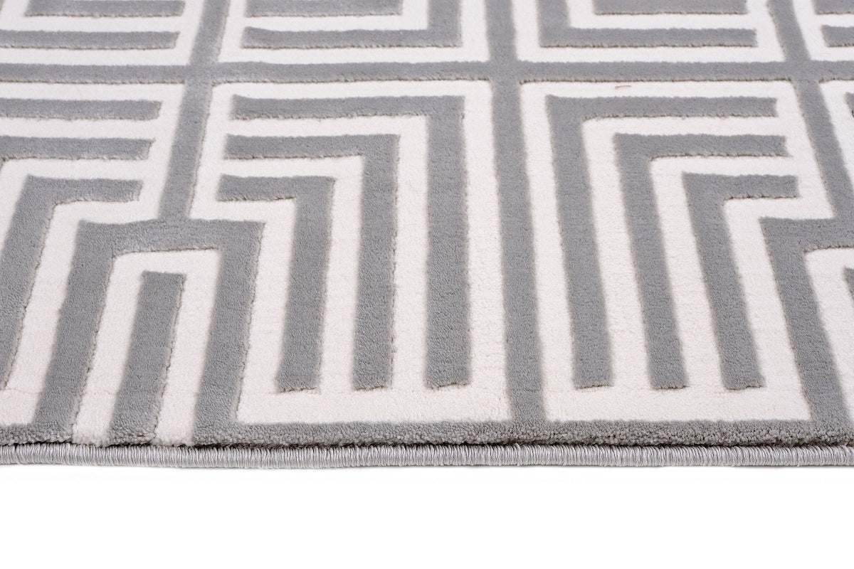 Sofia D097A Light Grey / Light Grey Modern Area Rug - Quality Rugs and Furniture