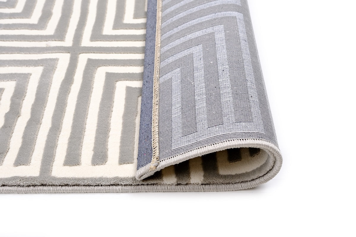 Sofia D097A Light Grey / Light Grey Modern Area Rug - Quality Rugs and Furniture