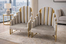 Summit Modern Luxury Armchair Gold Beige - Quality Rugs and Furniture