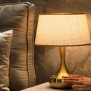 Table Lamp LM036 Stainless Steel, Glass, and Iron Hardware - Quality Rugs and Furniture