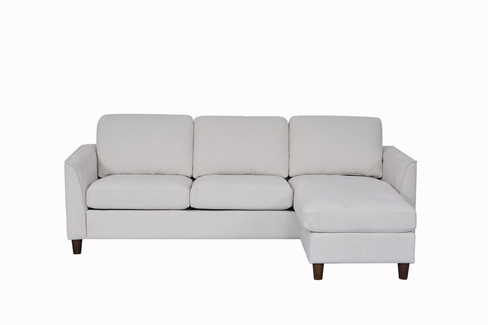Tamim Beige Fabric Sofa With Ottoman Left Arm Chaise - Quality Rugs and Furniture