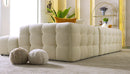 Teddy Luxury Velvet Corner Sofa Set Cream - Quality Rugs and Furniture