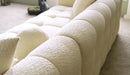 Teddy Luxury Velvet Corner Sofa Set Cream - Quality Rugs and Furniture
