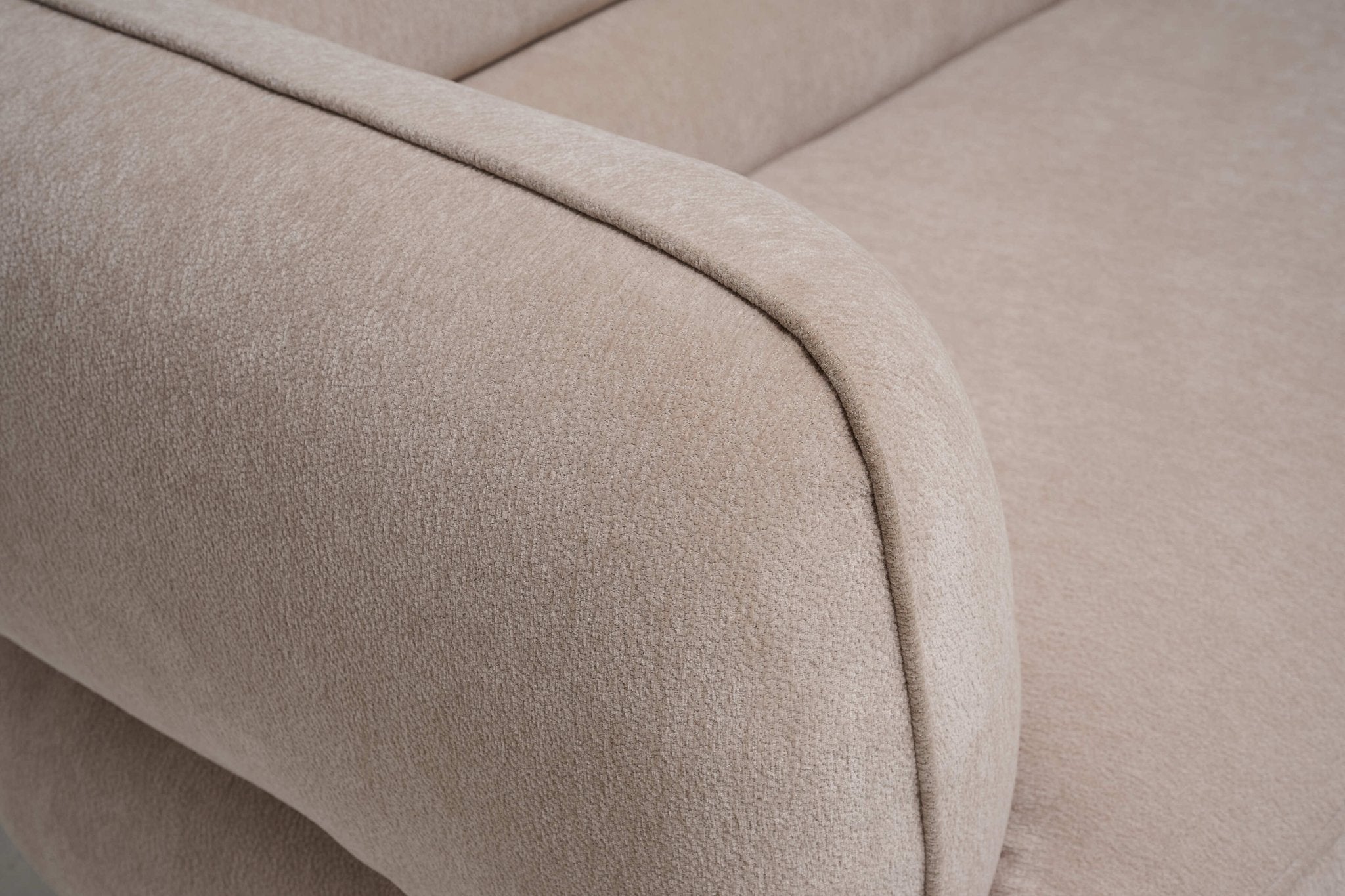 Terra Modern Beige Fabric 4 - Seater Sofa Lounge - Quality Rugs and Furniture