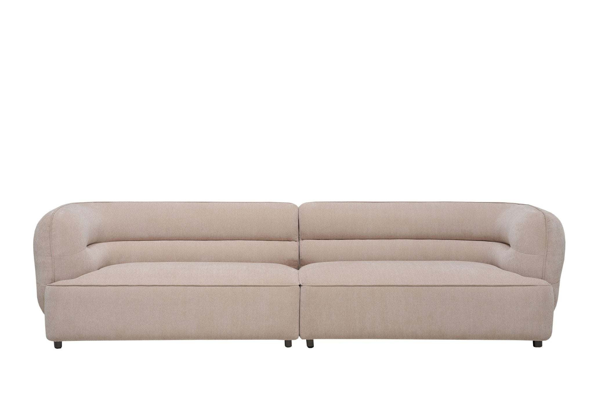 Terra Modern Beige Fabric 4 - Seater Sofa Lounge - Quality Rugs and Furniture