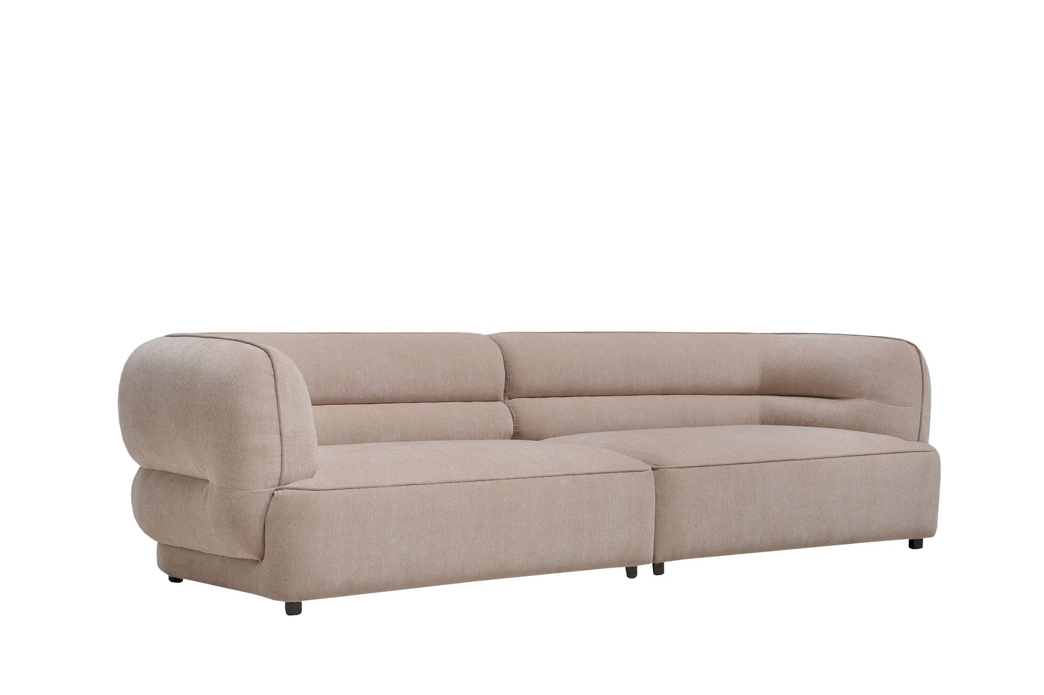 Terra Modern Beige Fabric 4 - Seater Sofa Lounge - Quality Rugs and Furniture