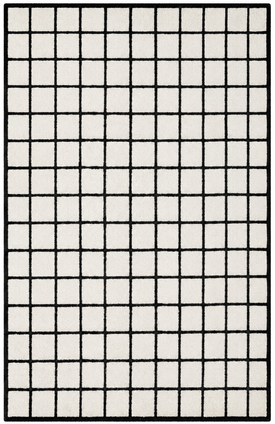 Thomas Collection Hand Woven Wool Rug Black Iovry - Quality Rugs and Furniture