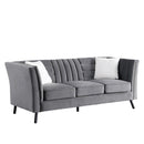 Tressa Contemporary Fabric Sofa Set Dark Grey - Quality Rugs and Furniture