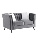 Tressa Contemporary Fabric Sofa Set Dark Grey - Quality Rugs and Furniture