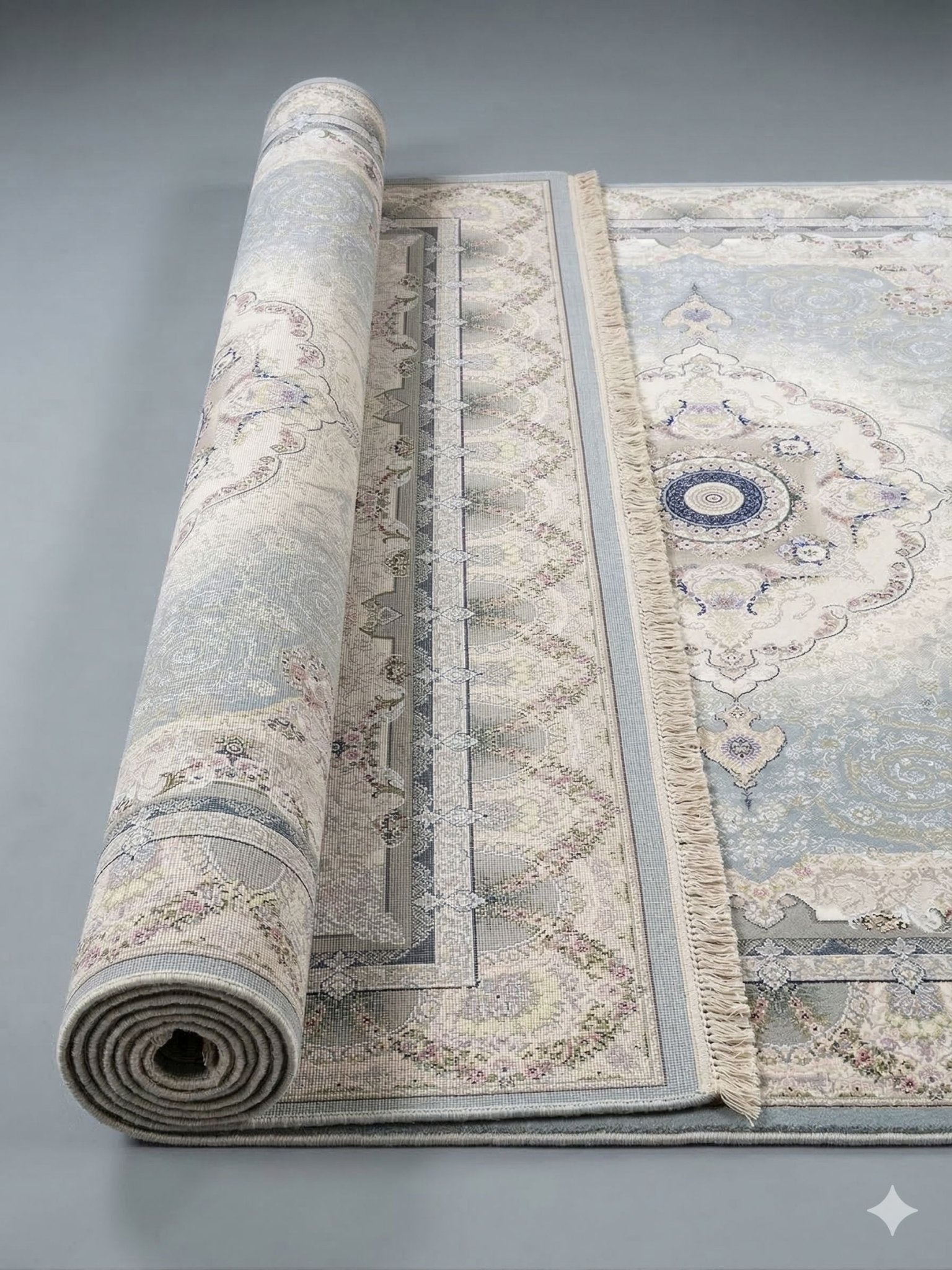 Vila Traditional Persian Area Rug Silver - Quality Rugs and Furniture