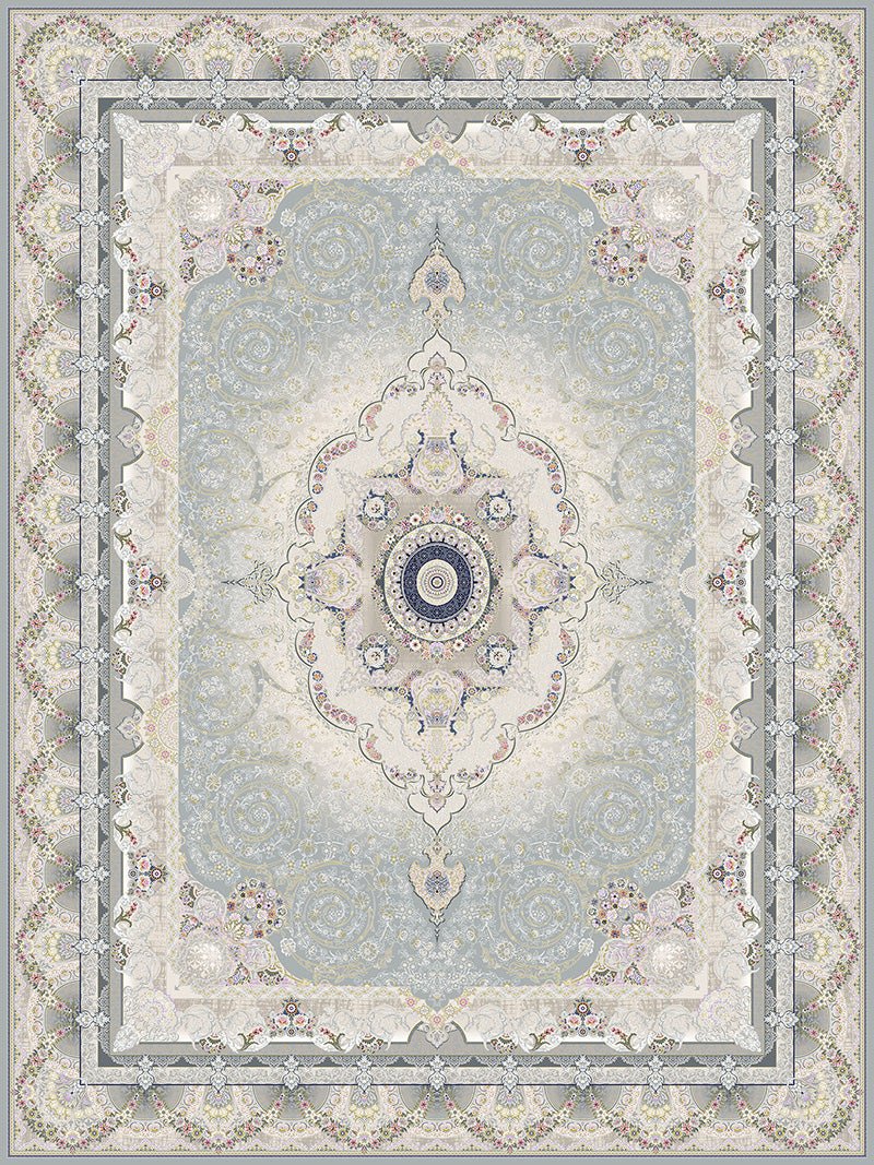 Vila Traditional Persian Area Rug Silver - Quality Rugs and Furniture