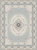 Vila Traditional Persian Area Rug Silver