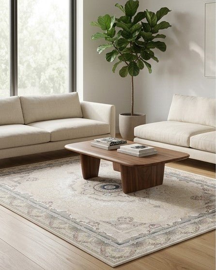 Villa Traditional Persian Area Rug Beige - Quality Rugs and Furniture