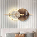 Wall Clocks Bright Large Format Clock Unusual Modern Mechanism Digital Stylish Gold - Quality Rugs and Furniture