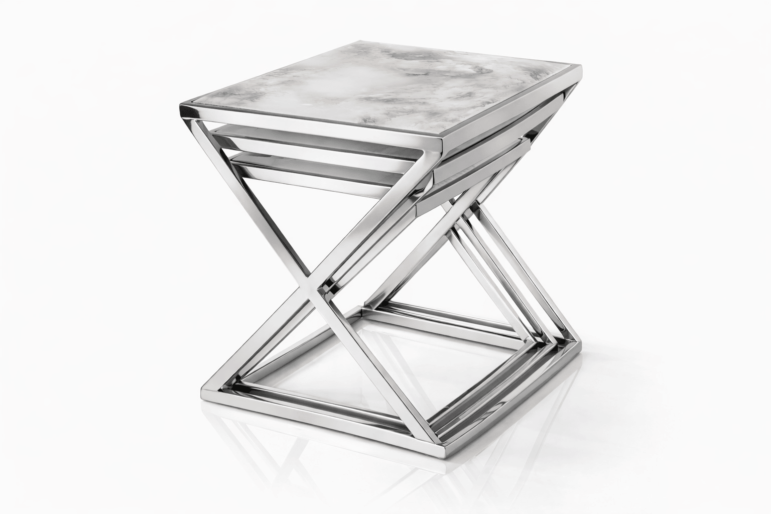 YA31 Marble Nesting Table Set of 3 - Quality Rugs and Furniture