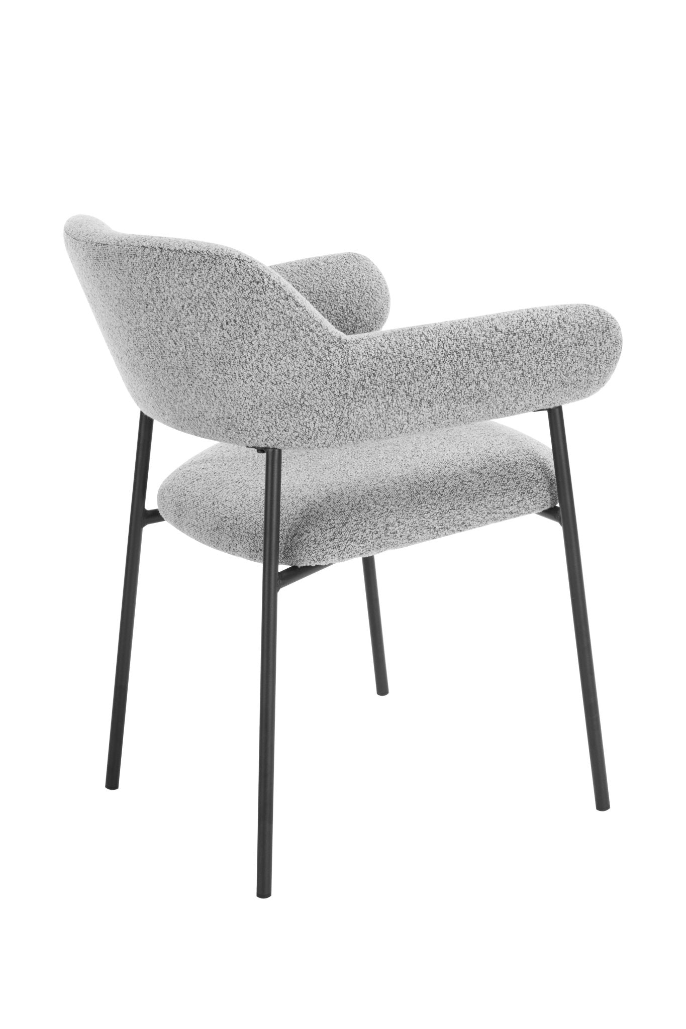 Yaz Linen Blend Modern Dining Chair Grey - Quality Rugs and Furniture