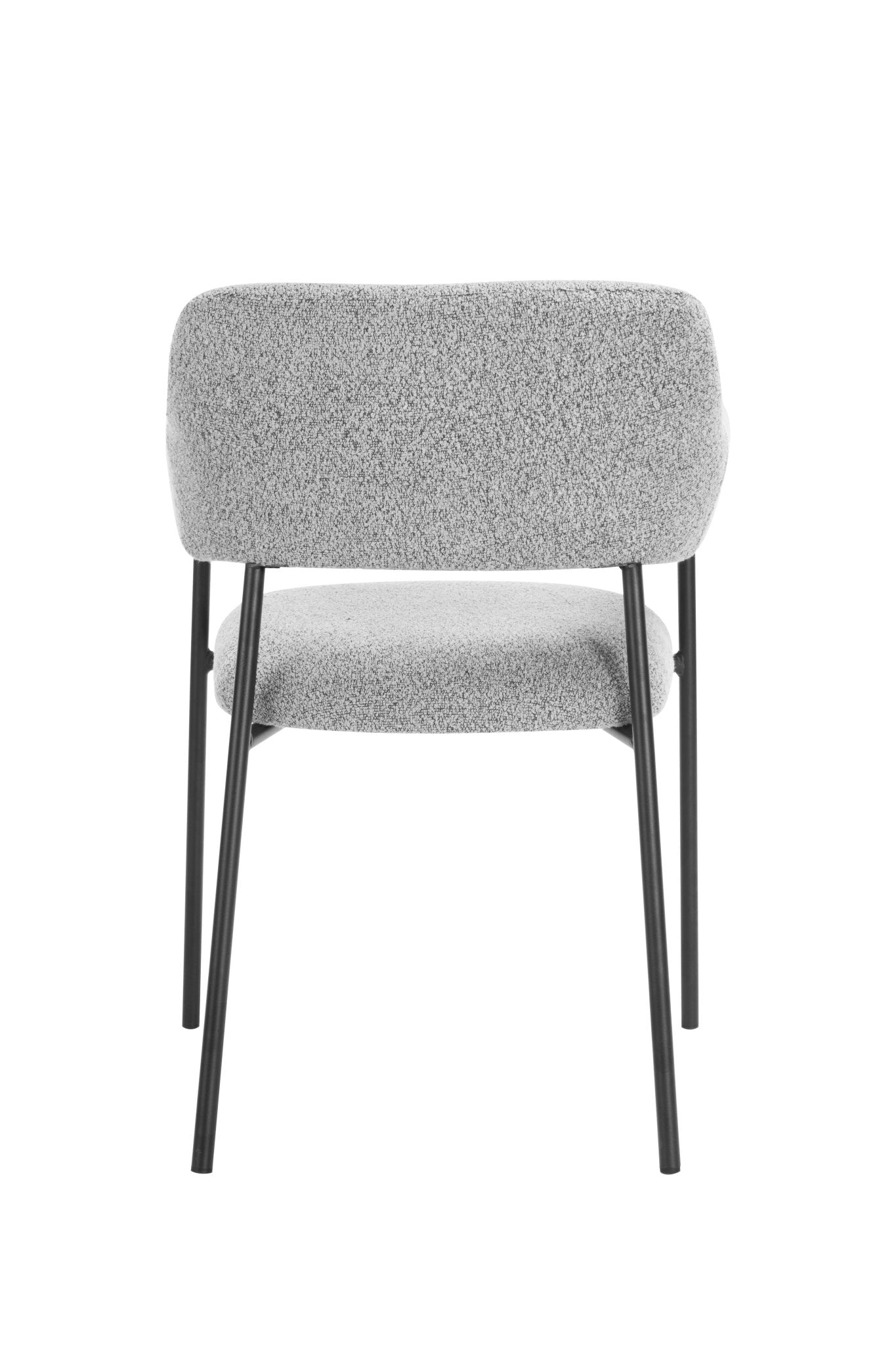 Yaz Linen Blend Modern Dining Chair Grey - Quality Rugs and Furniture