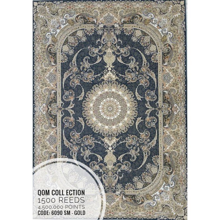 Zartosht 6090 SM Gold Persian Traditional Rug - Quality Rugs and Furniture