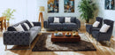Zurih Luxury Velvet Sofa Set Dark Grey - Quality Rugs and Furniture