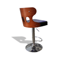 1033 Pu Leather Bar Stool Black - Quality Rugs and Furniture