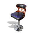 1033 Pu Leather Bar Stool Black - Quality Rugs and Furniture