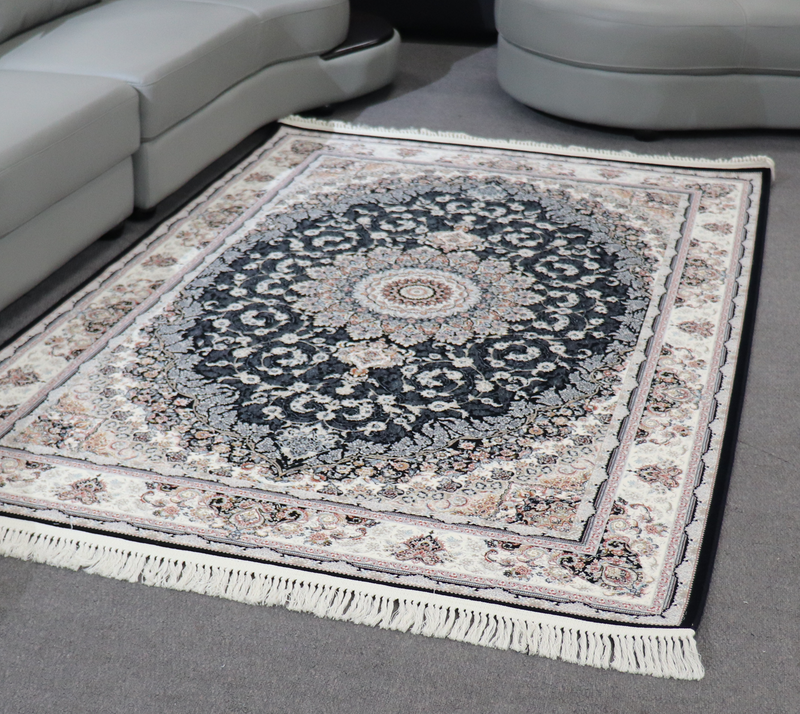 A RUG | Zomorod 37002 Navy Traditional Rug | Quality Rugs and Furniture