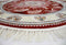 Mashhad 722364 Red Persian Round Rug