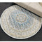 A ROUND RUG | Zartosht 5252 Blue Round Traditional Rug | Quality Rugs and Furniture