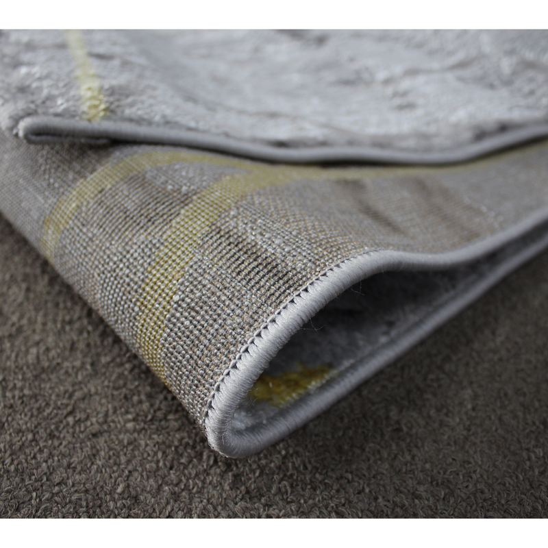 A RUG | Almira He359 L.Grey Gold Modern Rug | Quality Rugs and Furniture