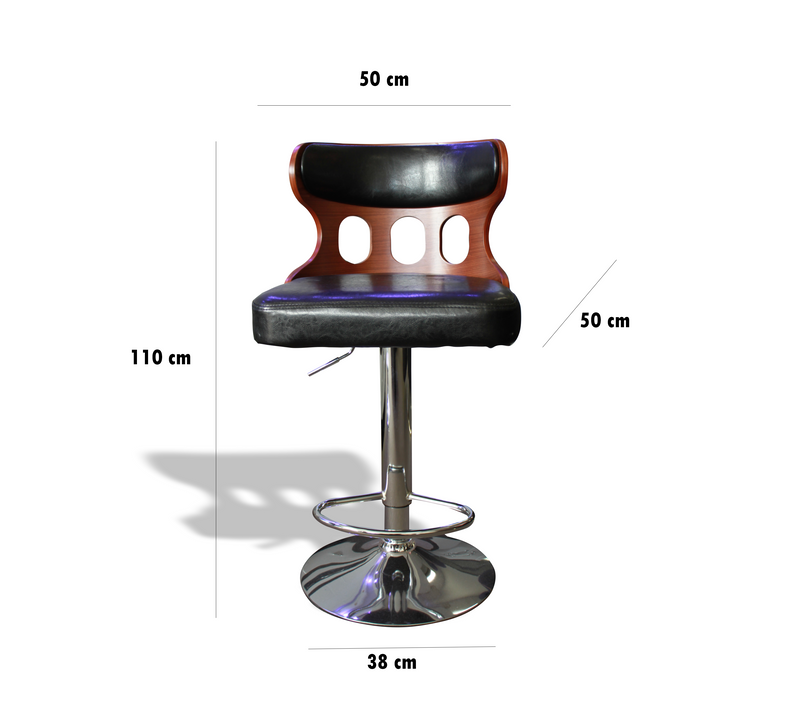 A BAR STOOL | 1033 Pu Leather Bar Stool | Quality Rugs and Furniture