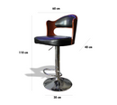 A BAR STOOL | 4325 Pu Leather Bar Stool | Quality Rugs and Furniture