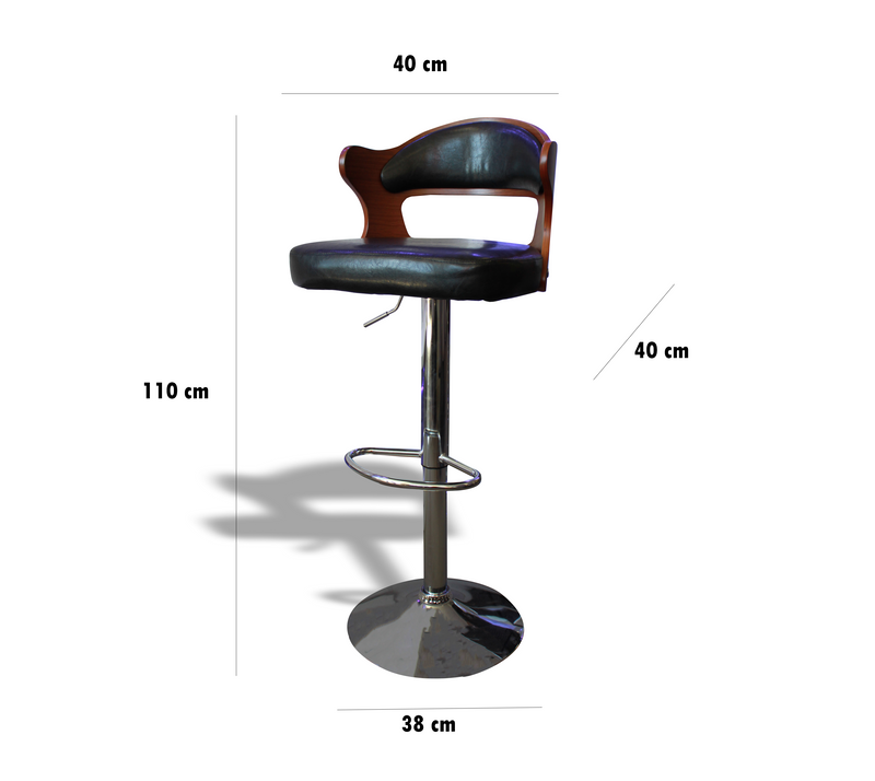 A BAR STOOL | 4377 Pu Leather Bar Stool | Quality Rugs and Furniture