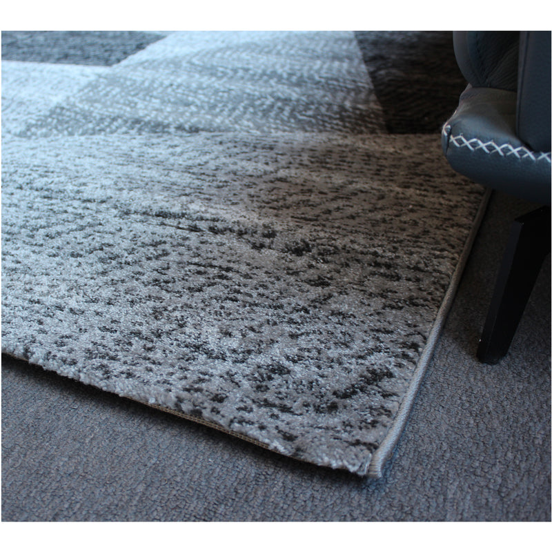A RUG | Jasmine Fe158 Grey Dark Grey Modern Rug | Quality Rugs and Furniture