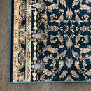 A HALLWAY RUNNERS | Zartosht 5333 Hallway Runner Marin Blue Traditional Rug | Quality Rugs and Furniture