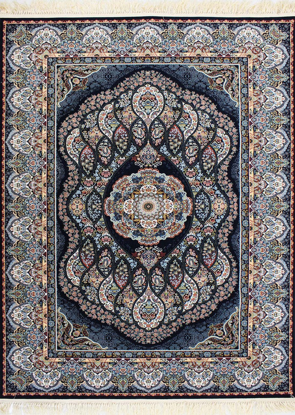 Zartosht 3780 Navy Persian Traditional Rug