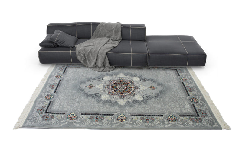 A RUG | Mashhad 722598 Grey Persian Rug | Quality Rugs and Furniture