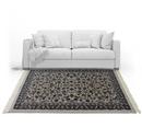 A RUG | Zartosht 4819 Grey/ Black White Traditional Rug | Quality Rugs and Furniture