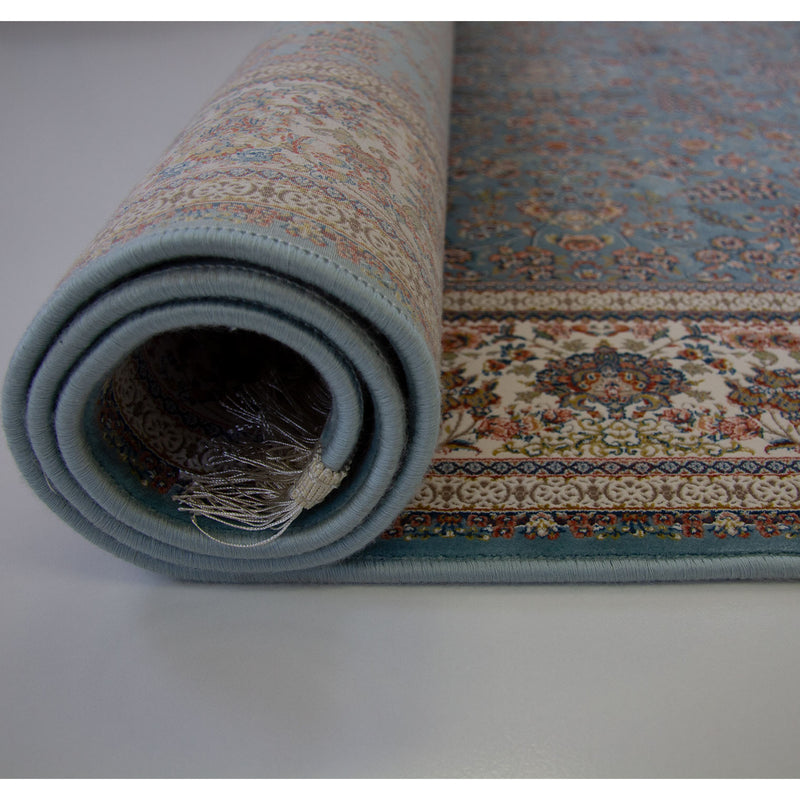 A HALLWAY RUNNERS | Zartosht 5330 Hallway Runner Blue Traditional Rug | Quality Rugs and Furniture