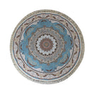 A ROUND RUG | Zartosht 5511 Blue Round Traditional Rug | Quality Rugs and Furniture