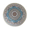A ROUND RUG | Zartosht 5511 Blue Round Traditional Rug | Quality Rugs and Furniture
