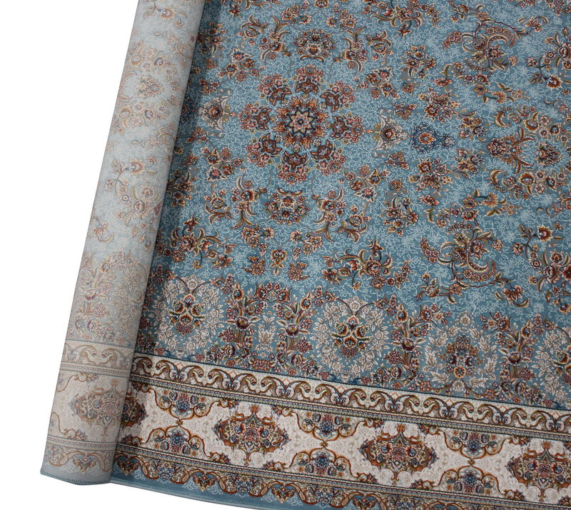 A HALLWAY RUNNERS | Zartosht 5750 Hallway Runner Blue Traditional Rug | Quality Rugs and Furniture
