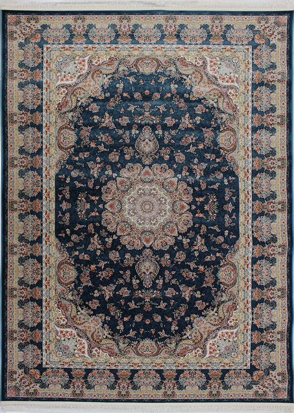 Zartosht 5858 Marin Blue Persian Traditional Rug