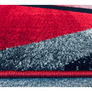 A RUG | Feary G9144 Red Dark Grey Modern Rug | Quality Rugs and Furniture