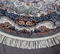 A ROUND RUG | Zomorod 25038 Grey Round Traditional Rug | Quality Rugs and Furniture