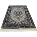 A RUG | Zartosht 4777 Grey/Black White Traditional Rug | Quality Rugs and Furniture