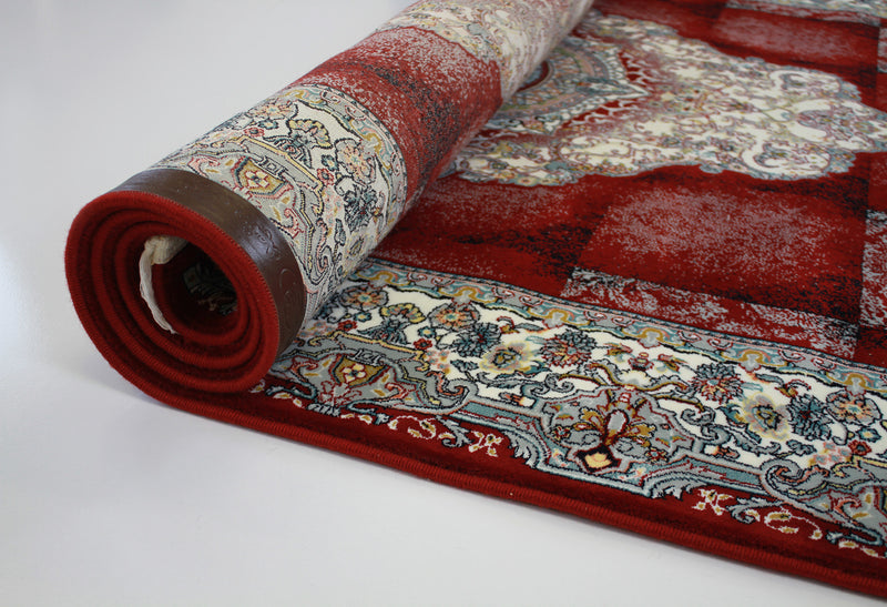 A RUG | Mashhad 722582 Red Persian Rug | Quality Rugs and Furniture